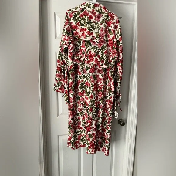 Farm Rio Oversized Floral Trench Coat Small - Picture 7 of 8